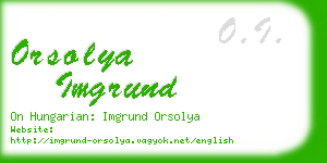 orsolya imgrund business card